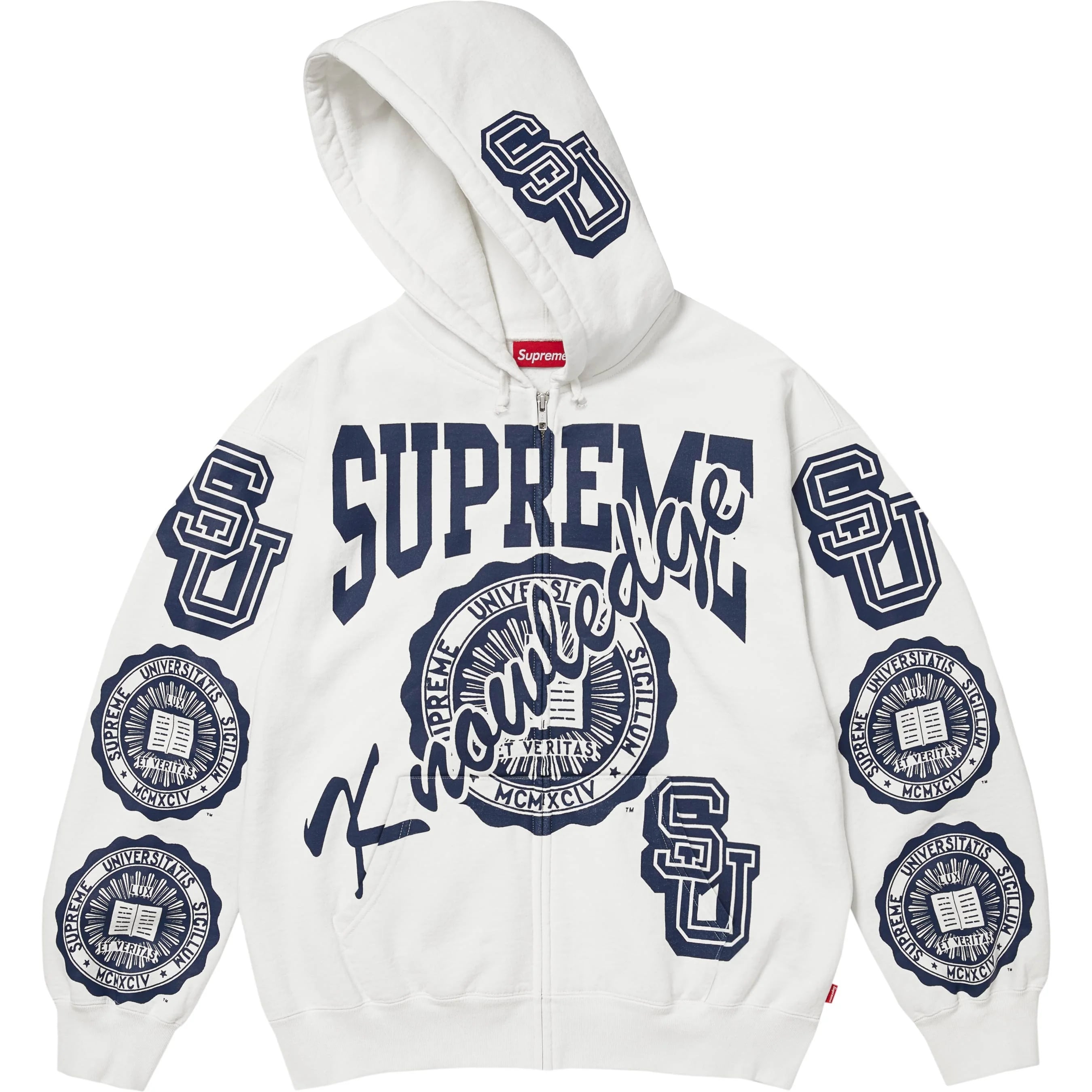Knowledge Reigns Zip Up Hooded Sweatshirt view 2
